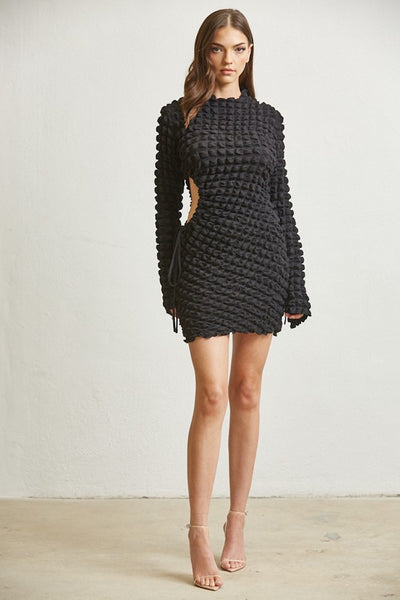 Whimsy Waffle Cutout Dress