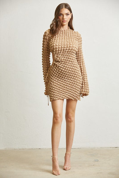 Whimsy Waffle Cutout Dress