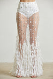 Glam Sequin & Feather Blazer Set